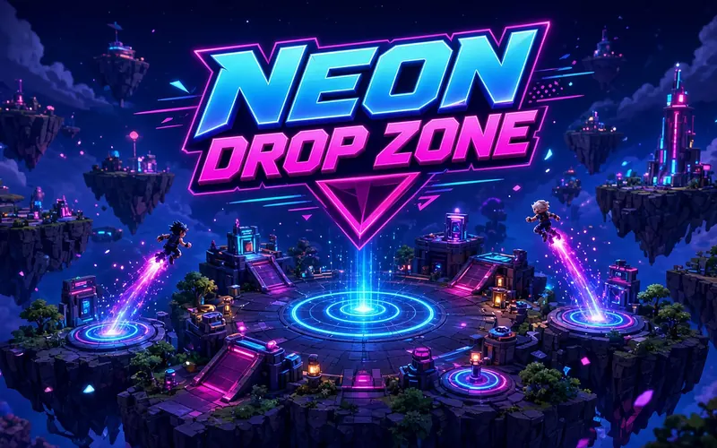 Neon Drop Zone key art